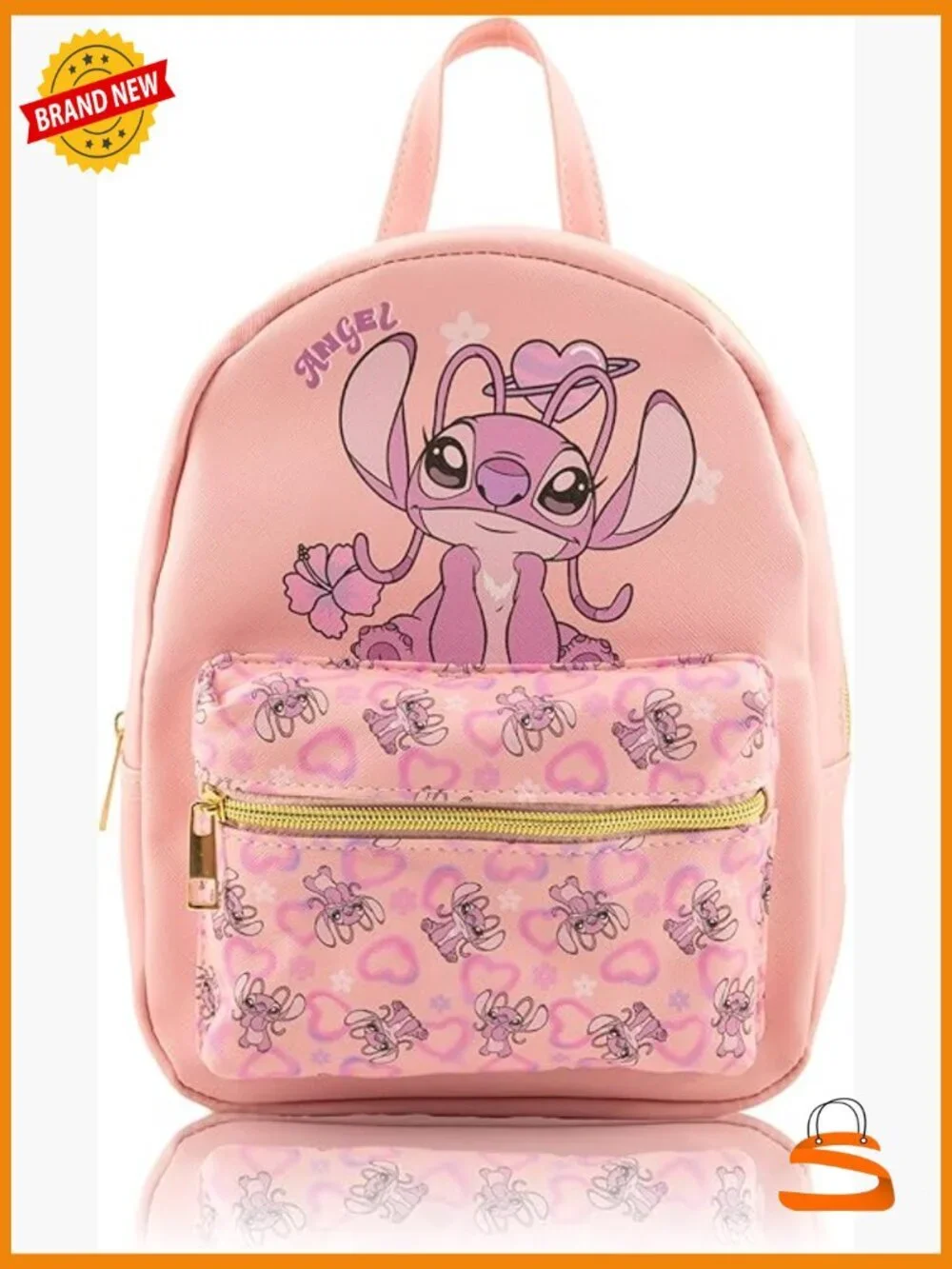 Disney Lilo & Stitch Angel Mini Backpack PU Leather 10